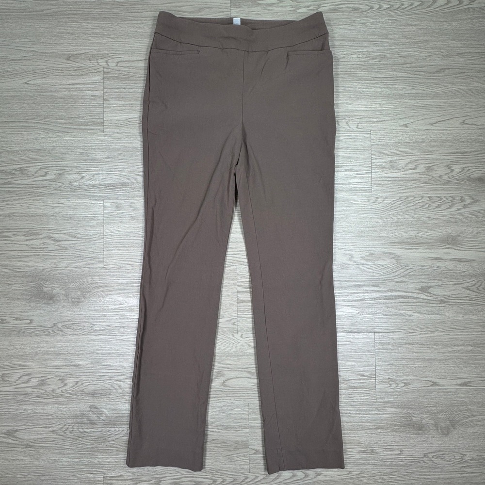 Chico's Women's Pants So Slimming Brigitte Pull On Brown Size 0R 4R Regular